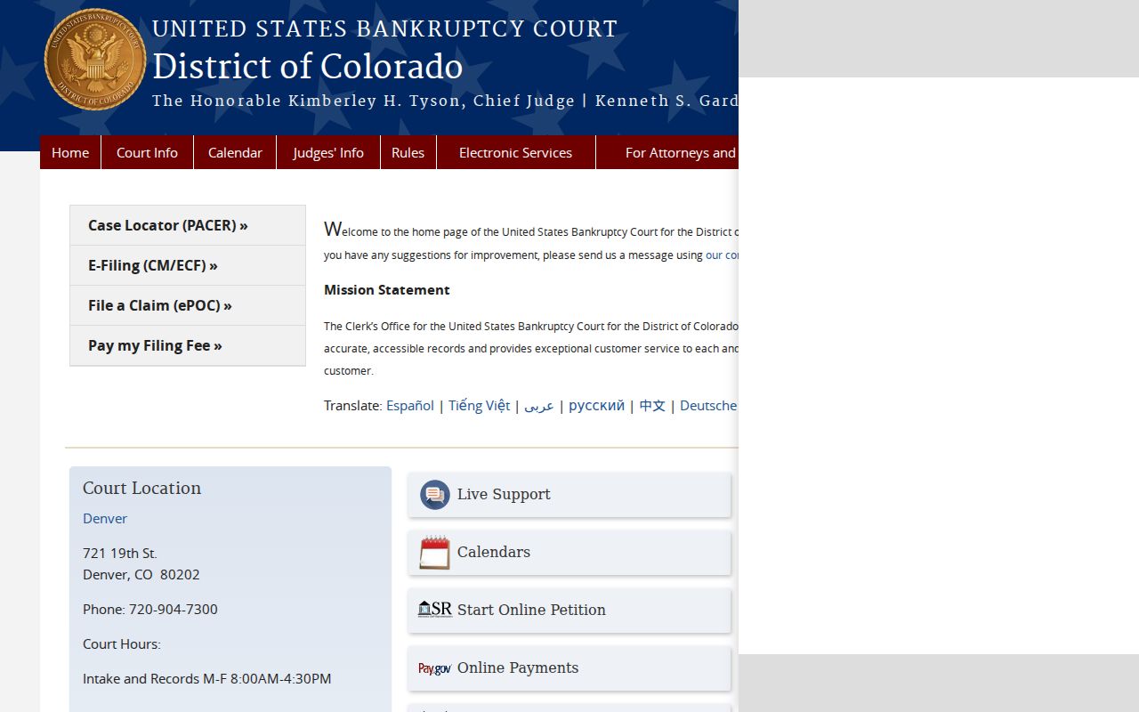 Rio Blanco County court records compared with the Colorado bankruptcy court system