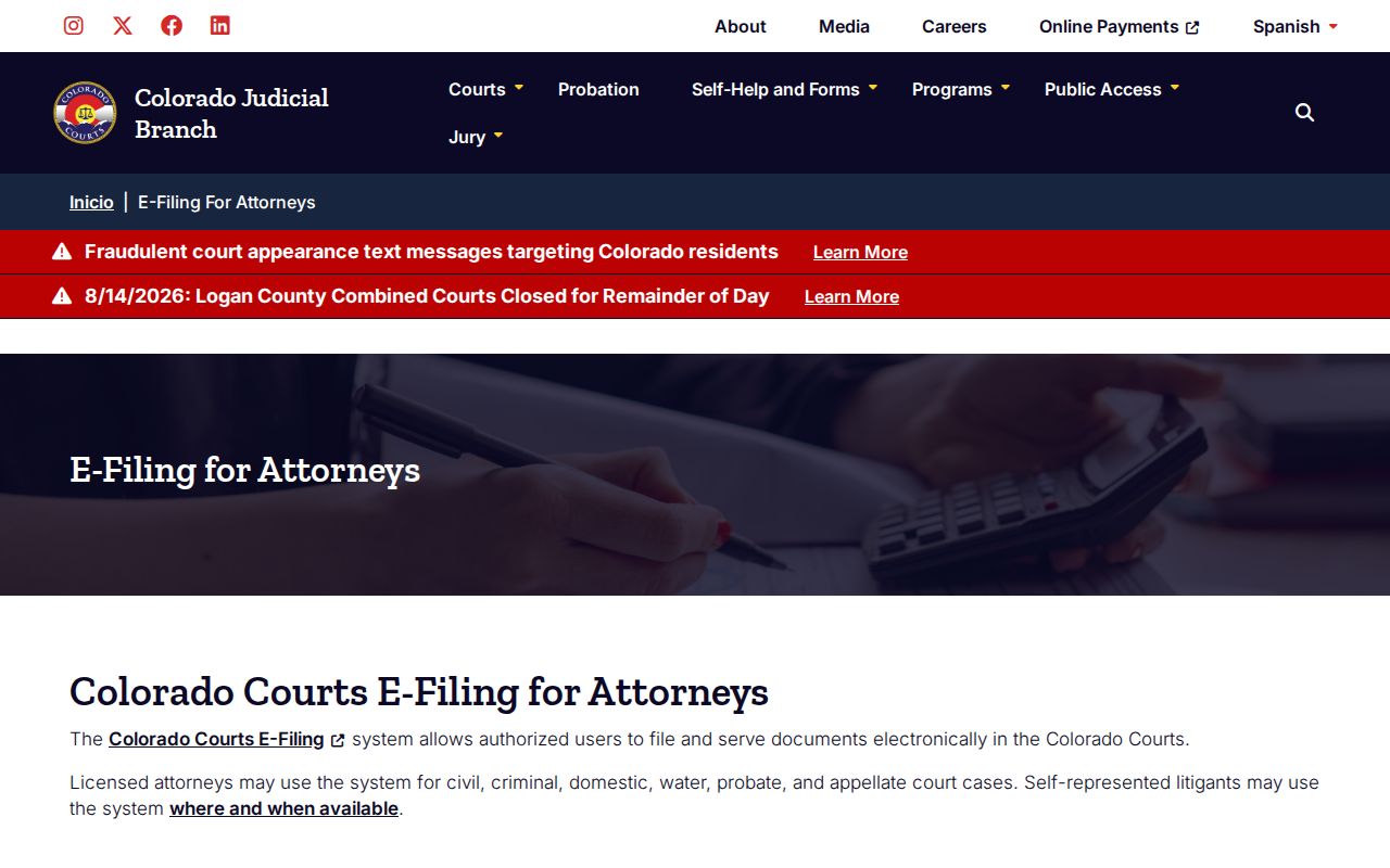 Rio Blanco County criminal docket vendor access information